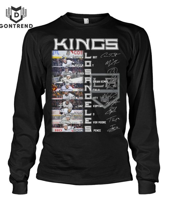 Los Angeles Kings Ice Hockey Team Siganture T-Shirt