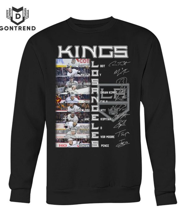 Los Angeles Kings Ice Hockey Team Siganture T-Shirt