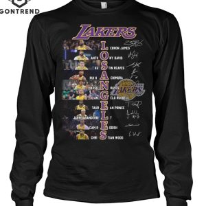 Los Angeles Lakers Men Basketball Signature Unisex T-Shirt