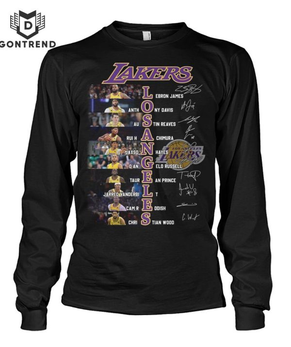 Los Angeles Lakers Men Basketball Signature Unisex T-Shirt