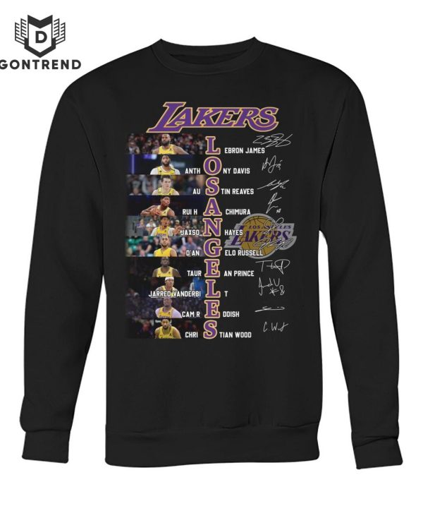 Los Angeles Lakers Men Basketball Signature Unisex T-Shirt