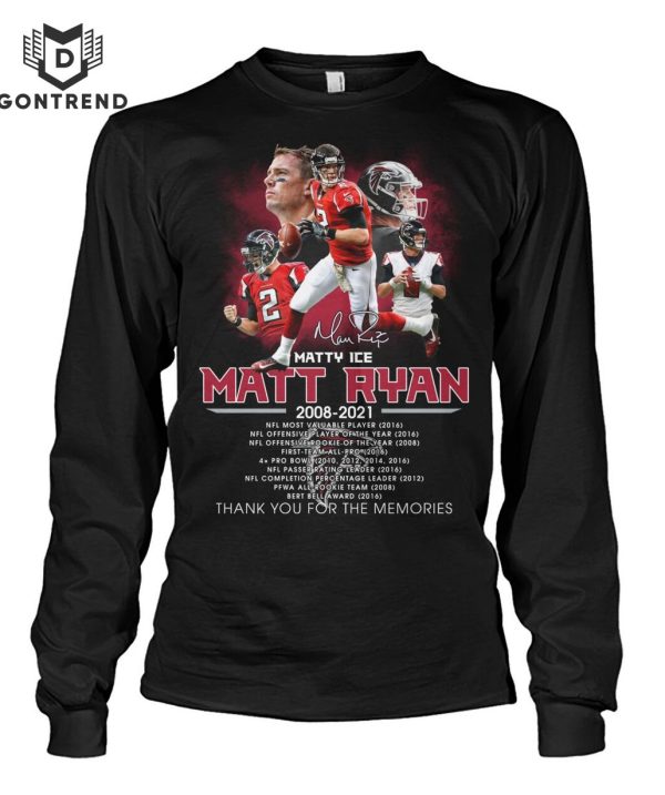 Matty Ice Matt Ryan Thank You For The Memories Signature Unisex T-Shirt