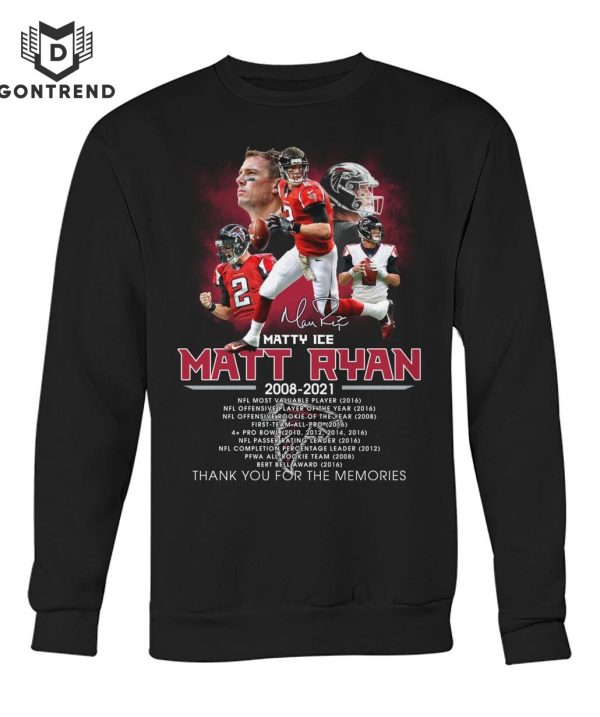 Matty Ice Matt Ryan Thank You For The Memories Signature Unisex T-Shirt