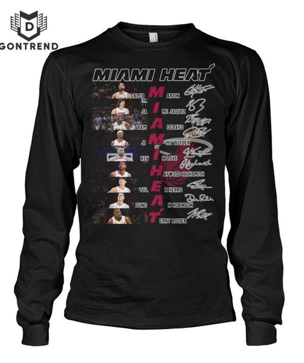 Miami Heat Basketball Team Signature T-Shirt