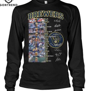 Milwaukee Brewers Baseball Team Signature T-Shirt