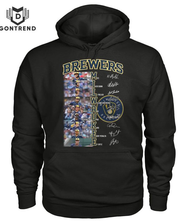 Milwaukee Brewers Baseball Team Signature T-Shirt