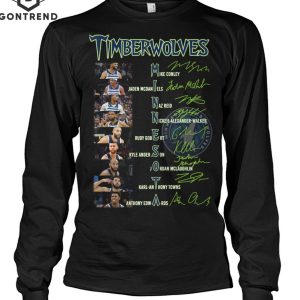 Minnesota Timberwolves Basketball Team Signature Unisex T-Shirt