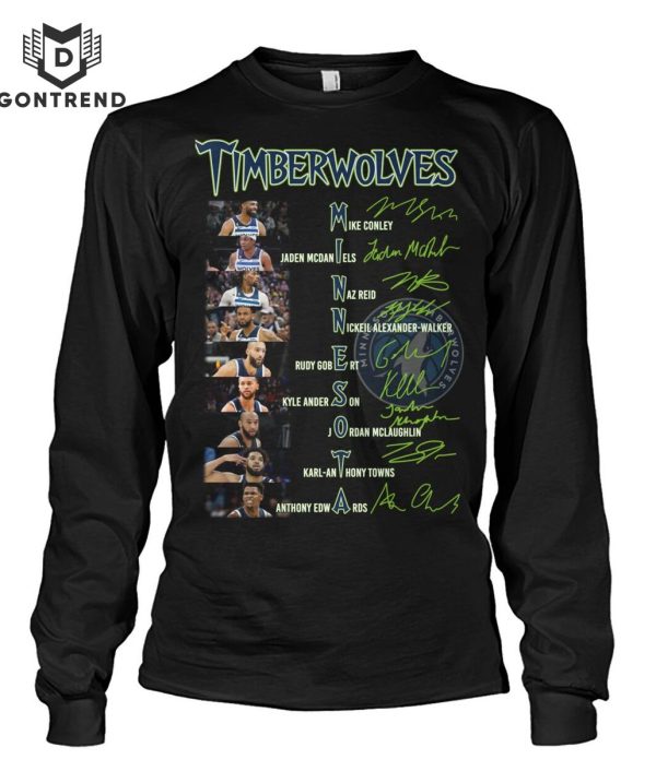 Minnesota Timberwolves Basketball Team Signature Unisex T-Shirt