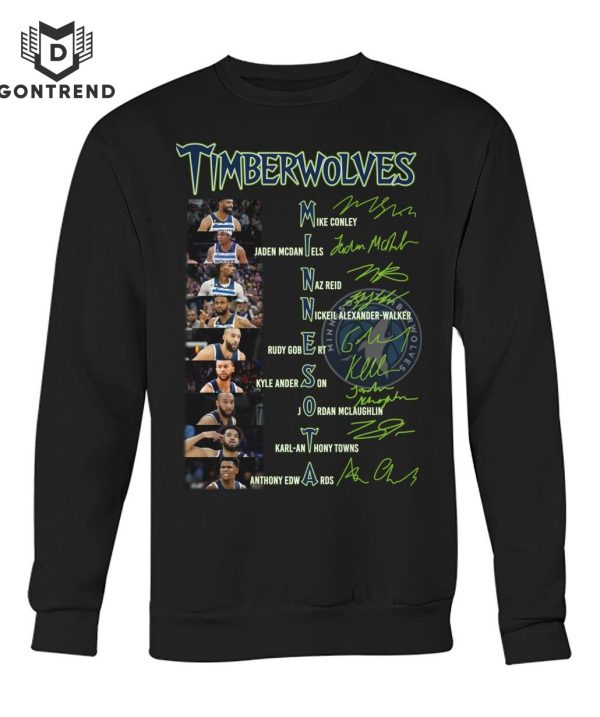 Minnesota Timberwolves Basketball Team Signature Unisex T-Shirt