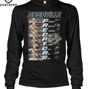 Nashville Predators Ice Hockey Team Siganture T-Shirt