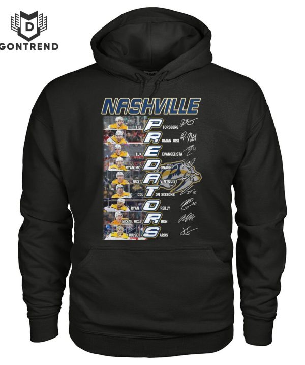 Nashville Predators Ice Hockey Team Siganture T-Shirt