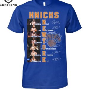 New York Knicks Men Basketball Signature Unisex T-Shirt