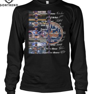 New York Mets Baseball Team Signature T-Shirt