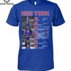 New York Mets Baseball Team Signature T-Shirt