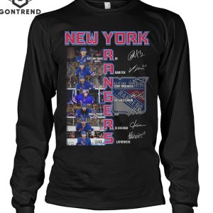 New York Rangers Ice Hockey Team Signature T-Shirt