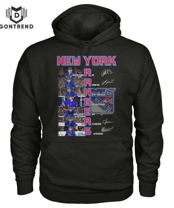 New York Rangers Ice Hockey Team Signature T-Shirt