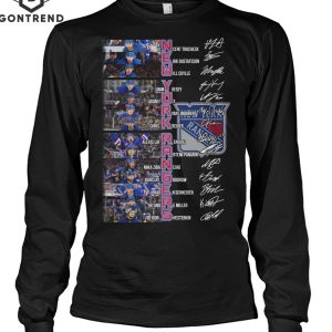 New York Rangers Ice Hockey Team Signature Unisex T-Shirt