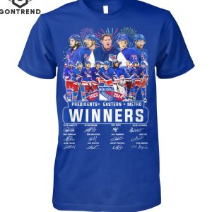 New York Rangers Presidents – Eastern – Metro Winners Signature T-Shirt