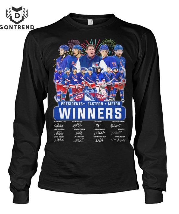 New York Rangers Presidents – Eastern – Metro Winners Signature T-Shirt