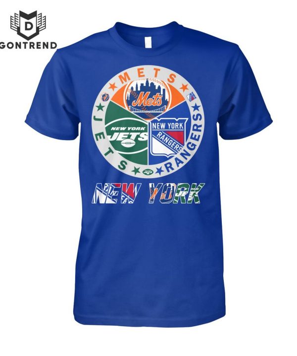 New York Team Mets – Rangers- Jets T-Shirt