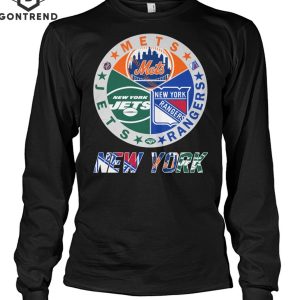 New York Team Mets – Rangers- Jets T-Shirt