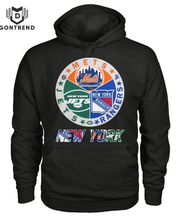 New York Team Mets – Rangers- Jets T-Shirt