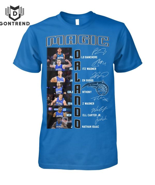 Orlando Magic Mens Basketball Team Signature T-Shirt