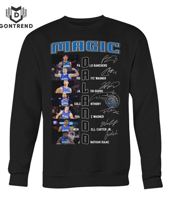 Orlando Magic Mens Basketball Team Signature T-Shirt