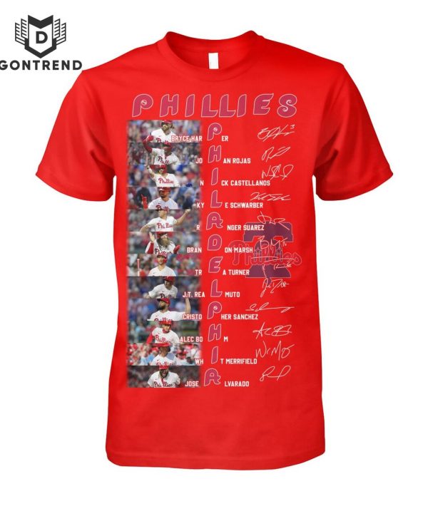 Philadelphia Phillies Baseball Team Signature T-Shirt