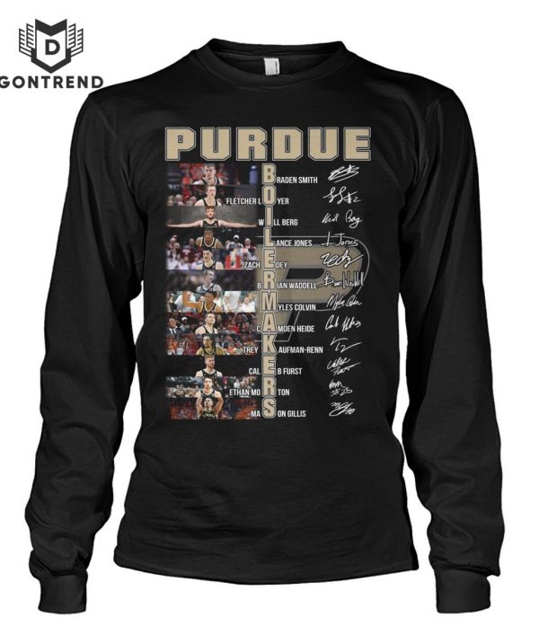 Purdue Boilermakers Men Basketball Signature Unisex T-Shirt