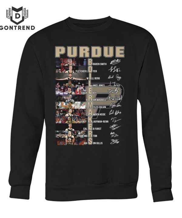 Purdue Boilermakers Men Basketball Signature Unisex T-Shirt