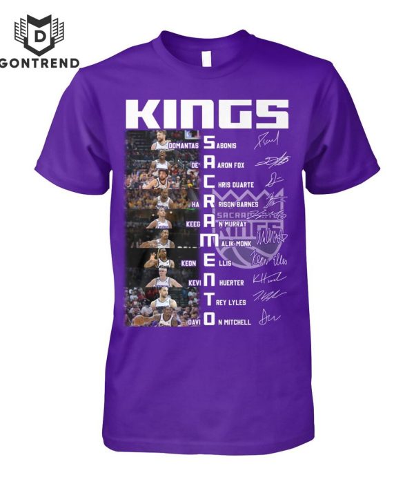 Sacramento Kings Men Basketball Signature T-Shirt