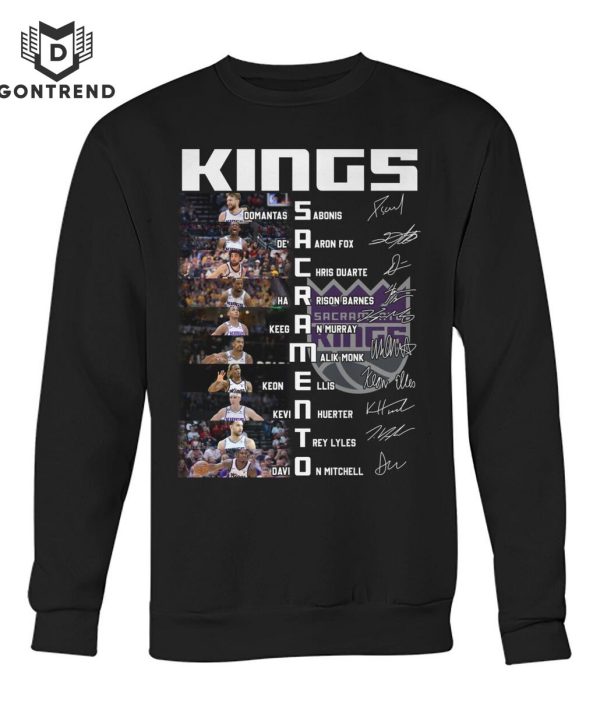 Sacramento Kings Men Basketball Signature T-Shirt