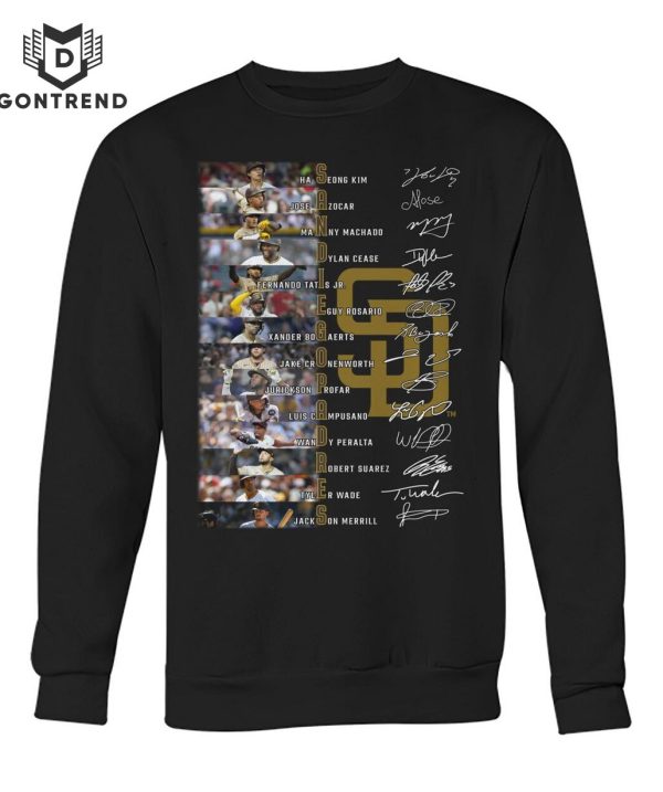 San Diego Padres Baseball Team Signature Unisex T-Shirt