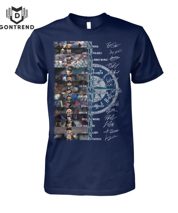 Seattle Mariners Baseball Team Signature Unisex T-Shirt