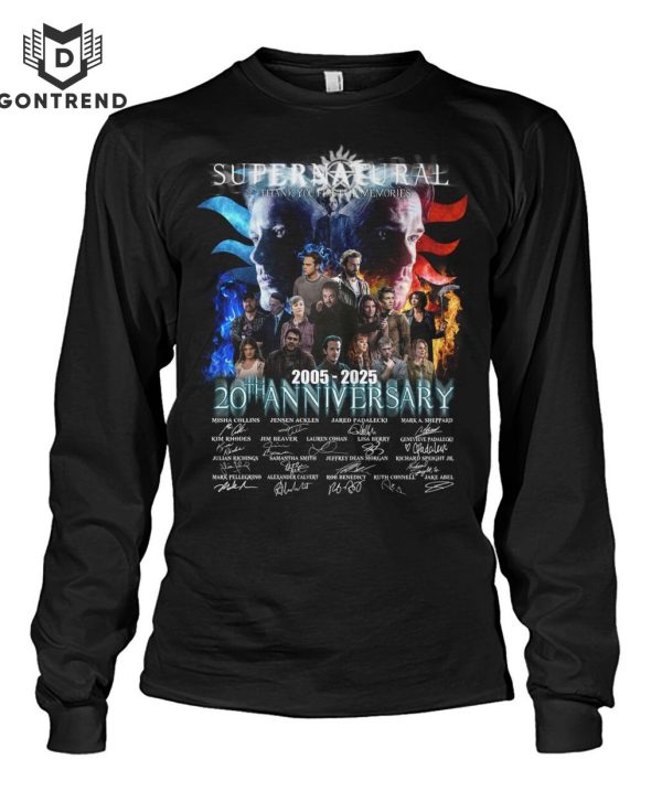 Supernatural 2005-2024 20 Anniversary Siganture T-Shirt