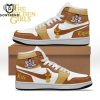 Wolverine Special Design Gold Air Jordan 1 High Top