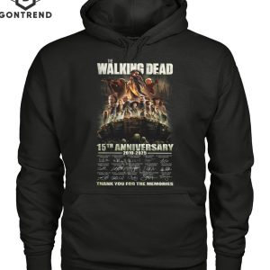 The Walking Dead 15th Anniversary 2010-2025 Siganature Thank You For The Memories T-Shirt