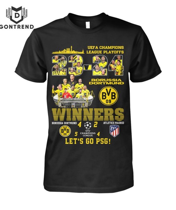 Uefa Champions League Playoffs Borussia Dortmund Winner T-Shirt