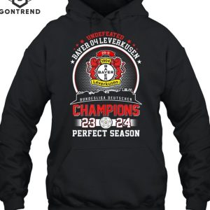 Undefeated Bayer 04 Leverkusen Bundesliga Deutscher Champions Perfect Season T-Shirt