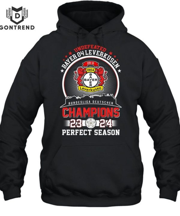 Undefeated Bayer 04 Leverkusen Bundesliga Deutscher Champions Perfect Season T-Shirt