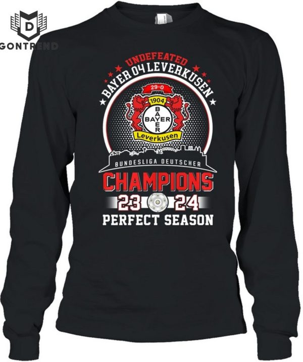 Undefeated Bayer 04 Leverkusen Bundesliga Deutscher Champions Perfect Season T-Shirt