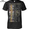 Aerosmith Band 55th Anniversary 1970-2025 Signature Thank You For The Memories T-Shirt