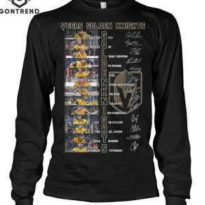 Vegas Golden Knights Ice Hockey Team Signature T-Shirt