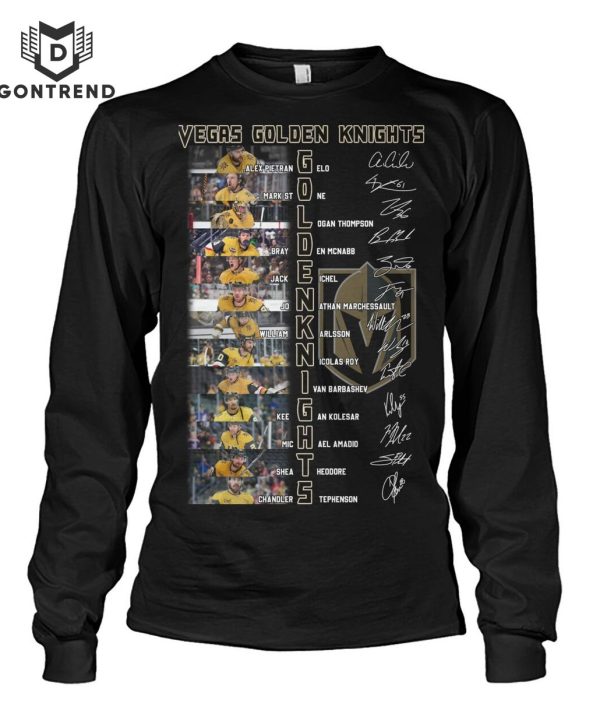 Vegas Golden Knights Ice Hockey Team Signature T-Shirt