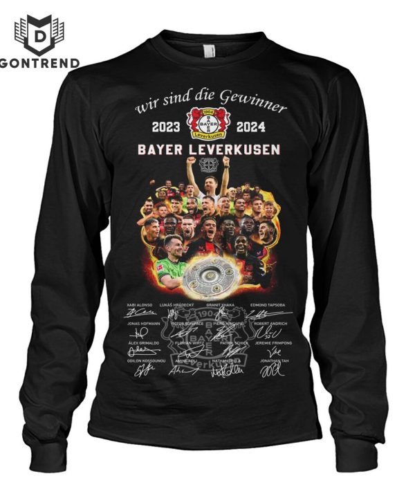 Wie Sind Die Gewinner 2023-2024 Bayer 04 Leverkusen Signature T-Shirt