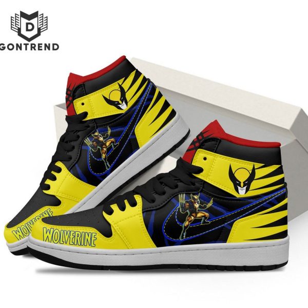 Wolverine Special Design Gold Air Jordan 1 High Top