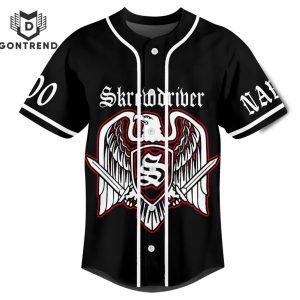 Skrewdriver All Skrewed Up Baseball Jersey