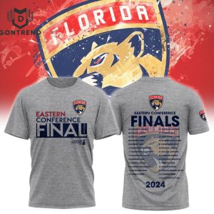 Florida Panthers 2024 Western Conference Finals 3D T-Shirt