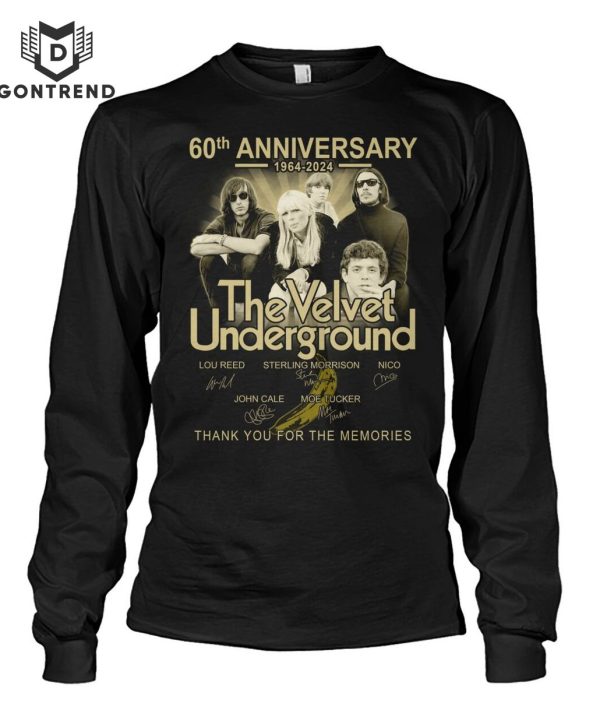 60th Anniversary 1964-2024 The Velvet Underground Signature Thank You For The Memories Unisex T-Shirt